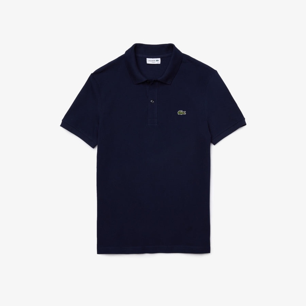Lacoste Dark Blue Polo with Green Logo
